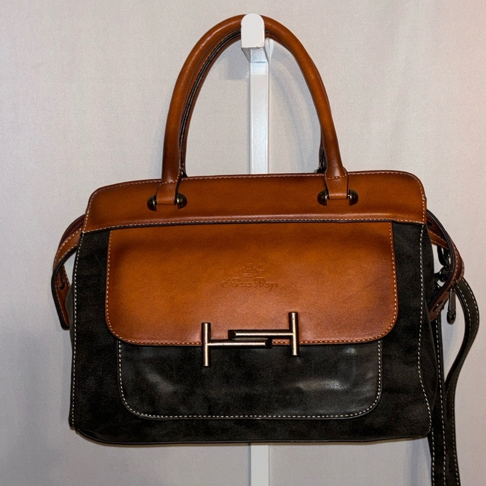 Hema 11 x 14 Leather Satchel with Handles & Crossbody Strap